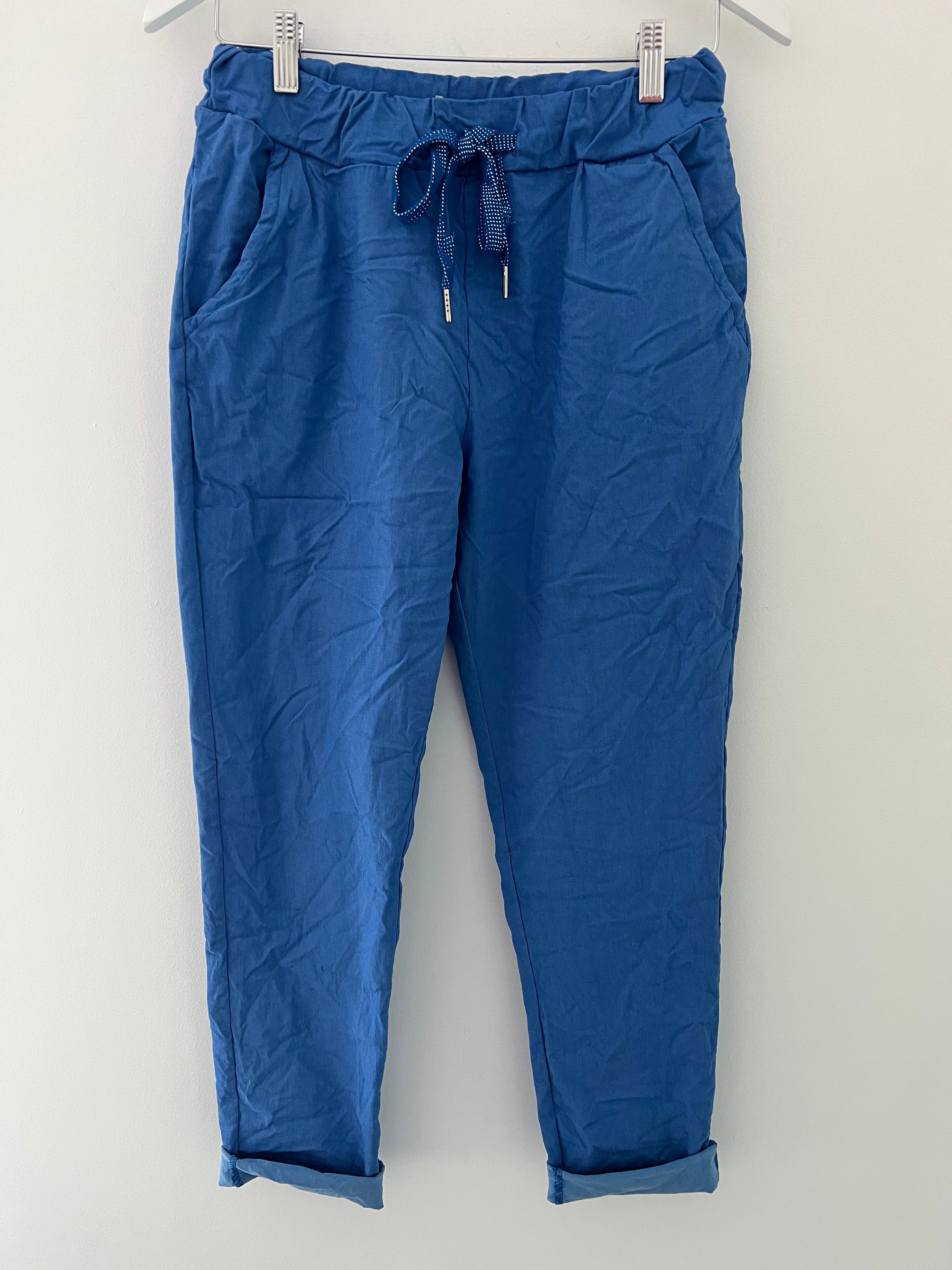 Super Stretch Joggers in Sky Blue