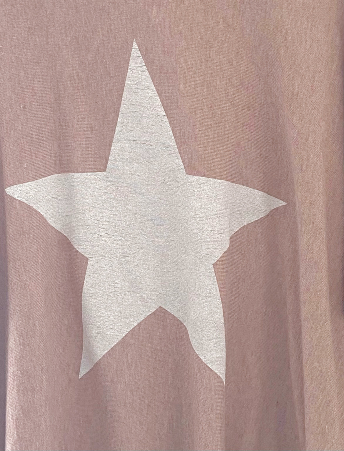 Reversible Poncho Star Jumper in Pink/White