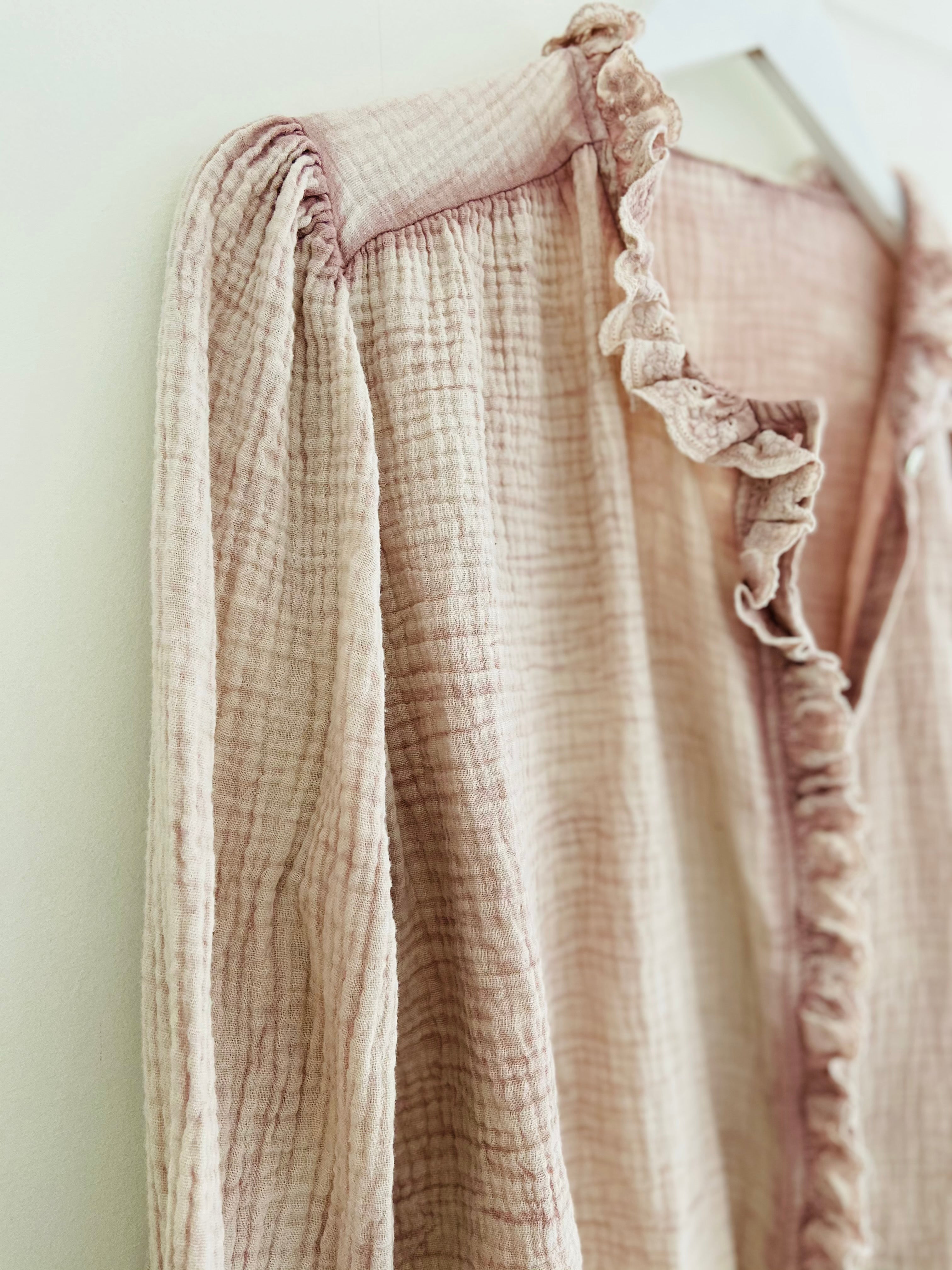 Cheesecloth Shirt in Rose Pink