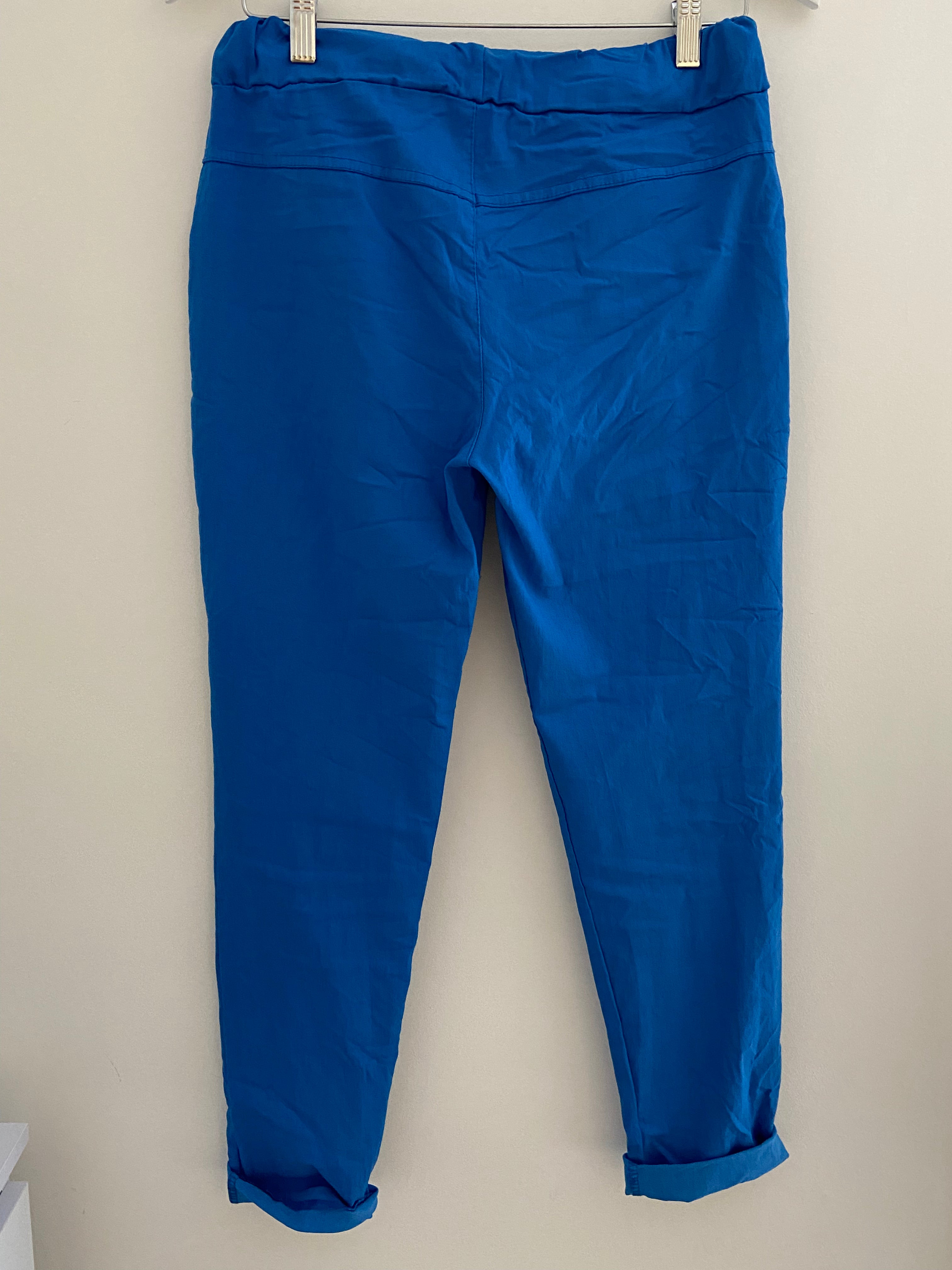 Slimfit Cotton Joggers in Sky Blue