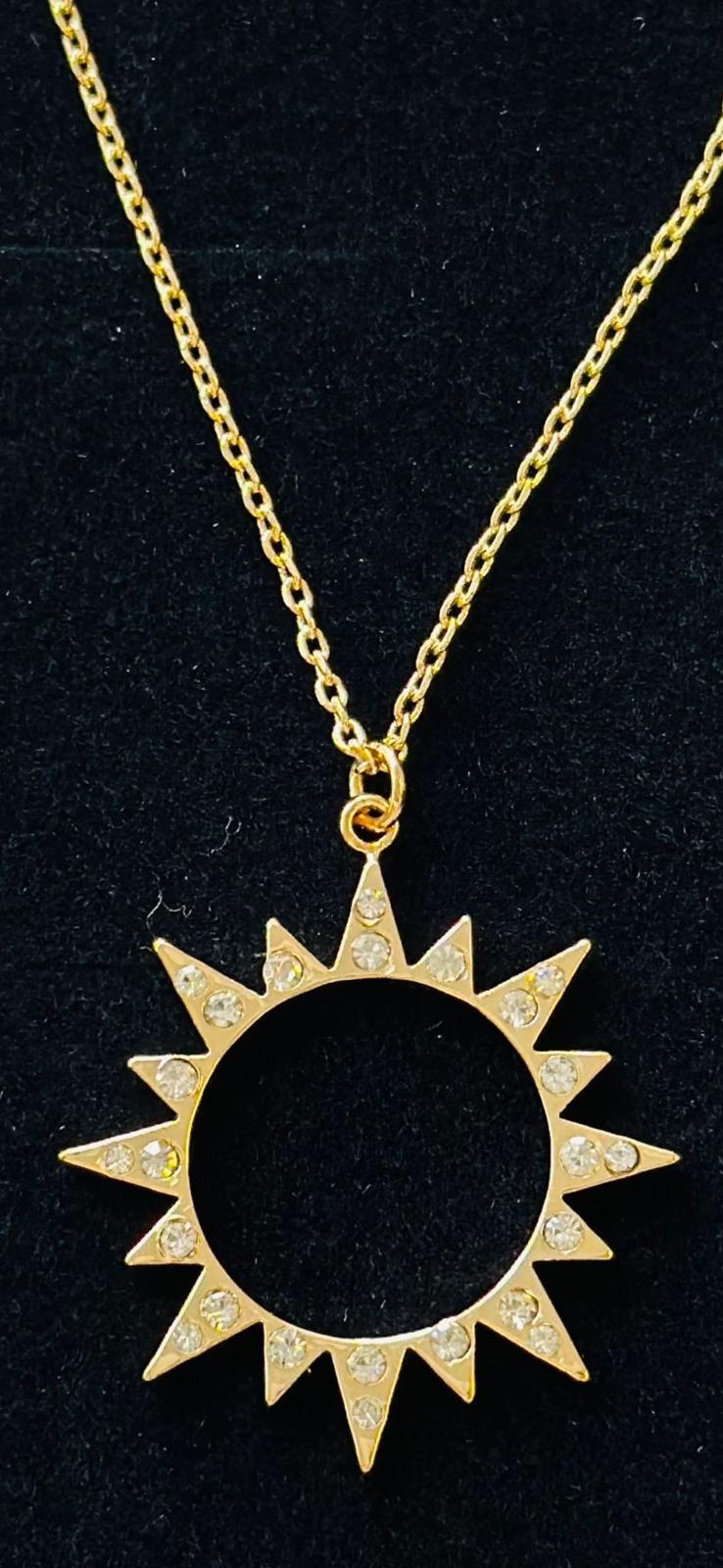 Sun Pendant in Gold