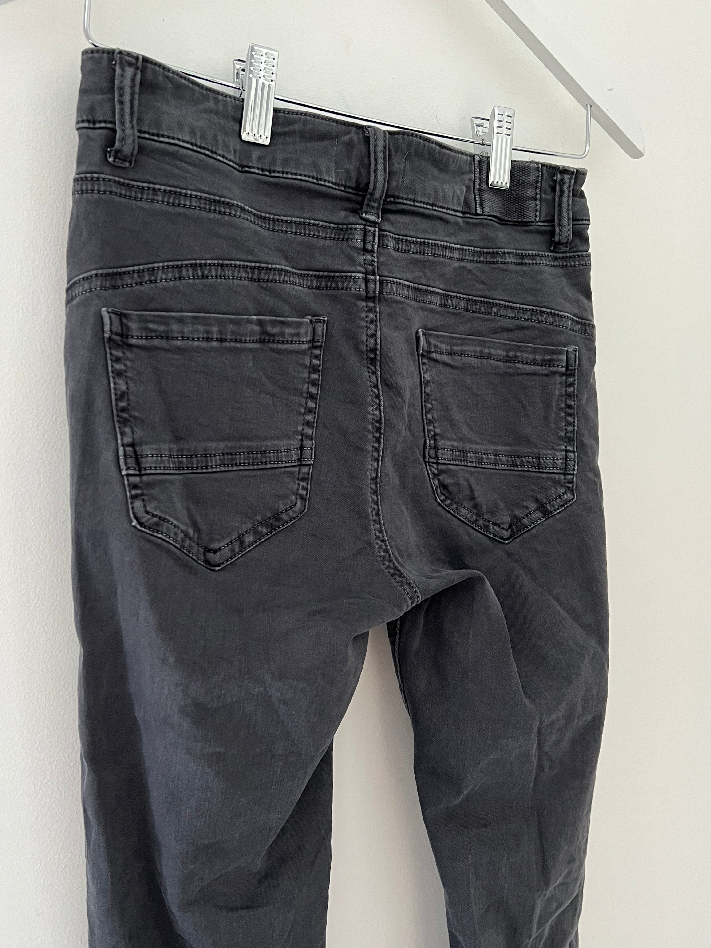 Black grey jeans deals