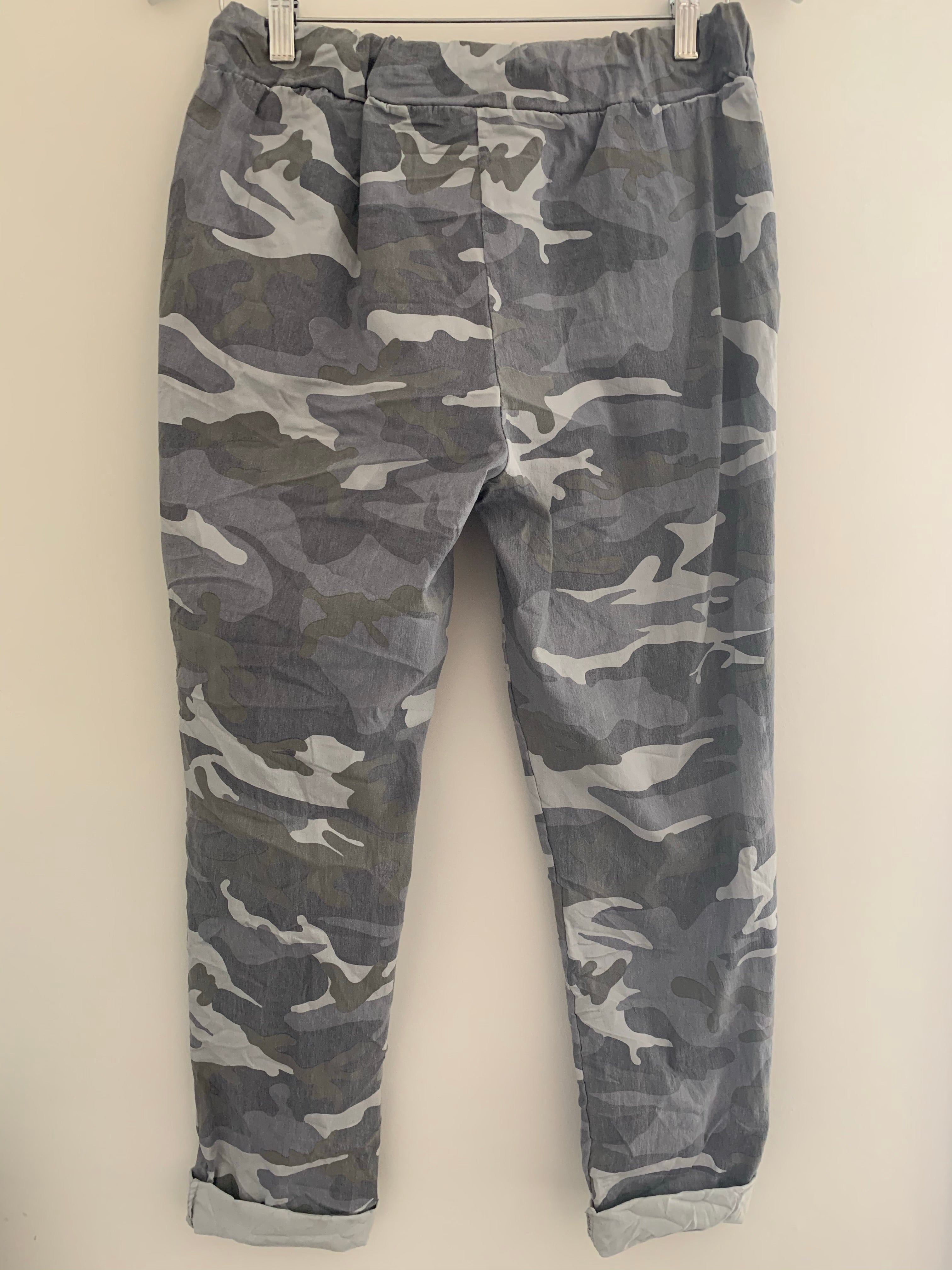 Super Stretch Joggers in Light Grey Camo